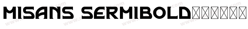 misans sermibold字体转换